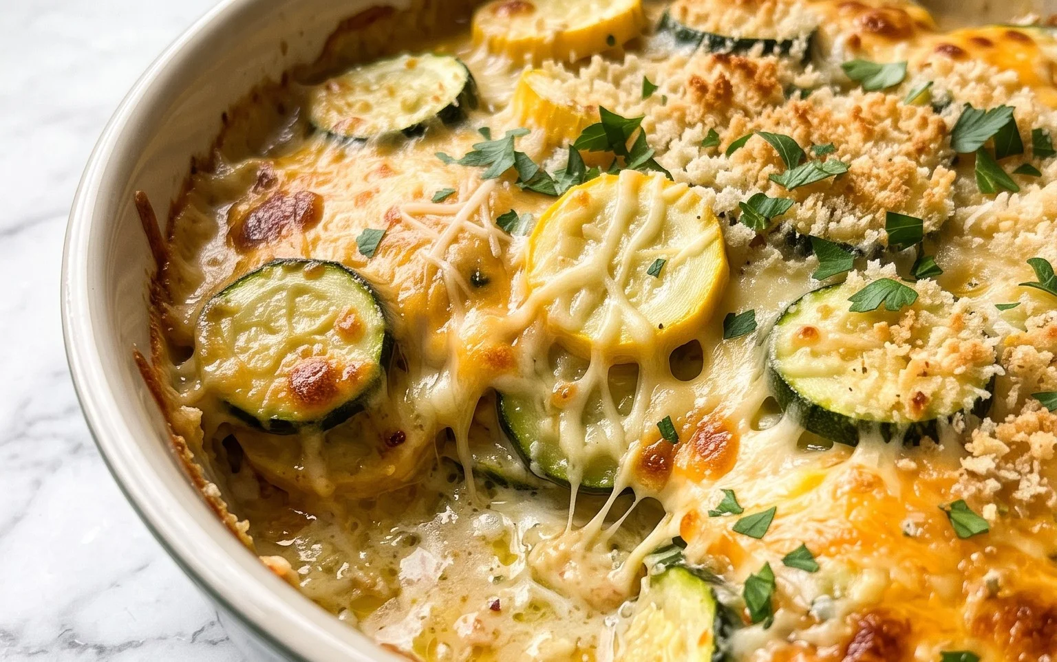 Easy Cheesy Zucchini Casserole
