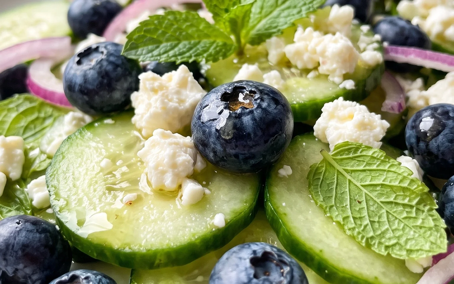 Cucumber Blueberry Salad