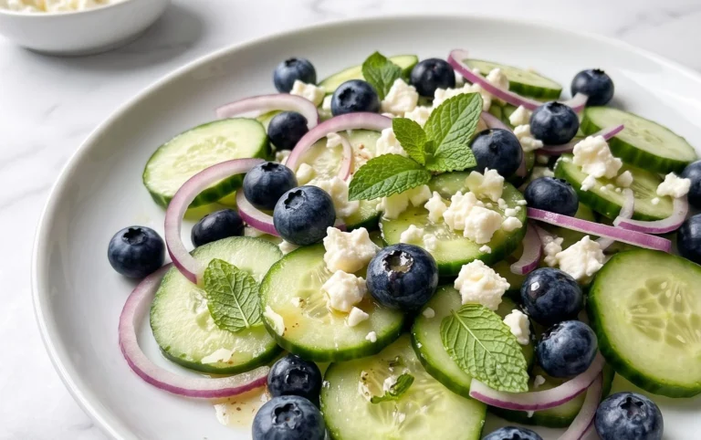 Cucumber Blueberry Salad