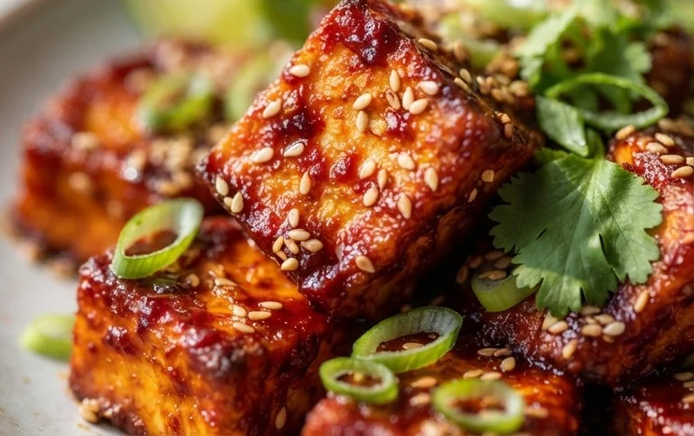 Crispy Gochujang Korean Tofu
