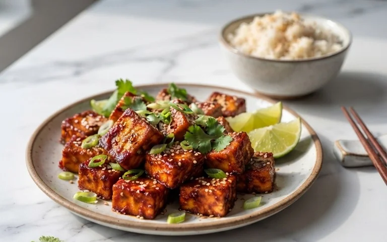 Crispy Gochujang Korean Tofu