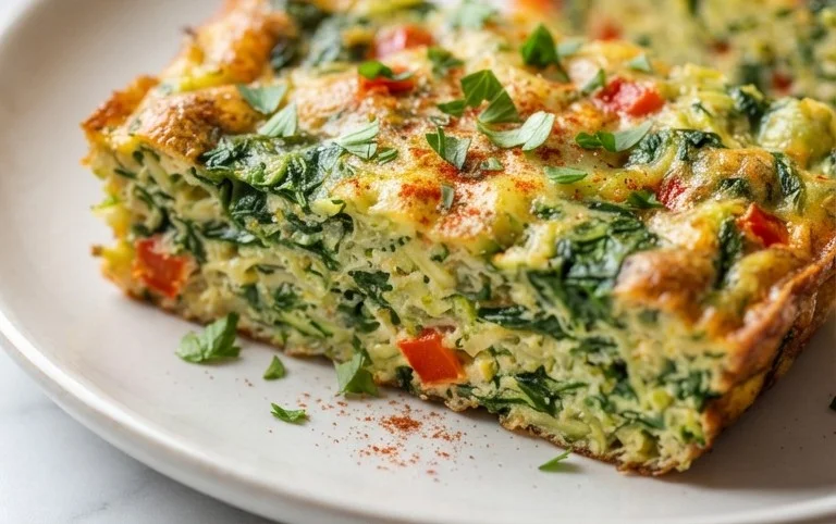 Baked Spinach Zucchini Frittata Fingers {Baby-Friendly}