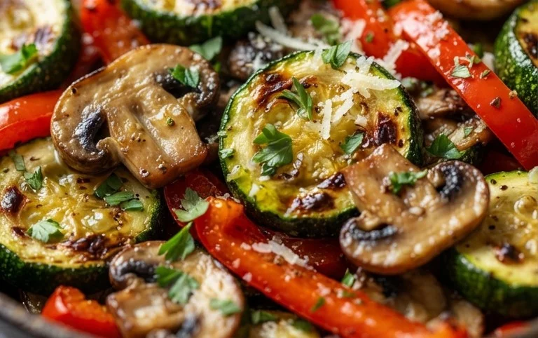 Skillet Zucchini and Mushrooms