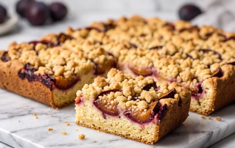 Pflaumenkuchen mit Streusel vom Blech (Quark-Öl-Teig)