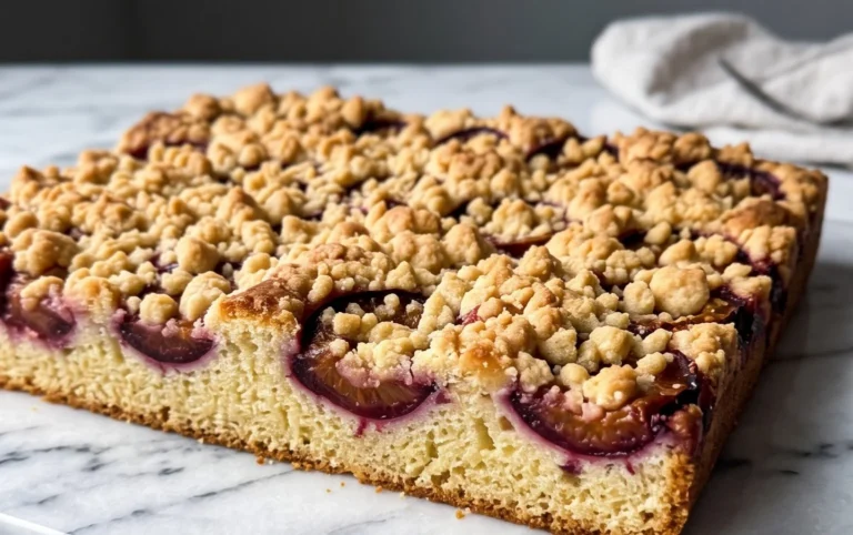 Saftiger Pflaumenkuchen vom Blech mit Streuseln von floweroma4