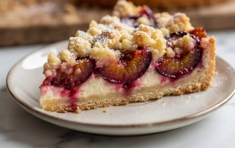 Zwetschgenkuchen mit Quark und Streuseln: Hallo Spätsommer